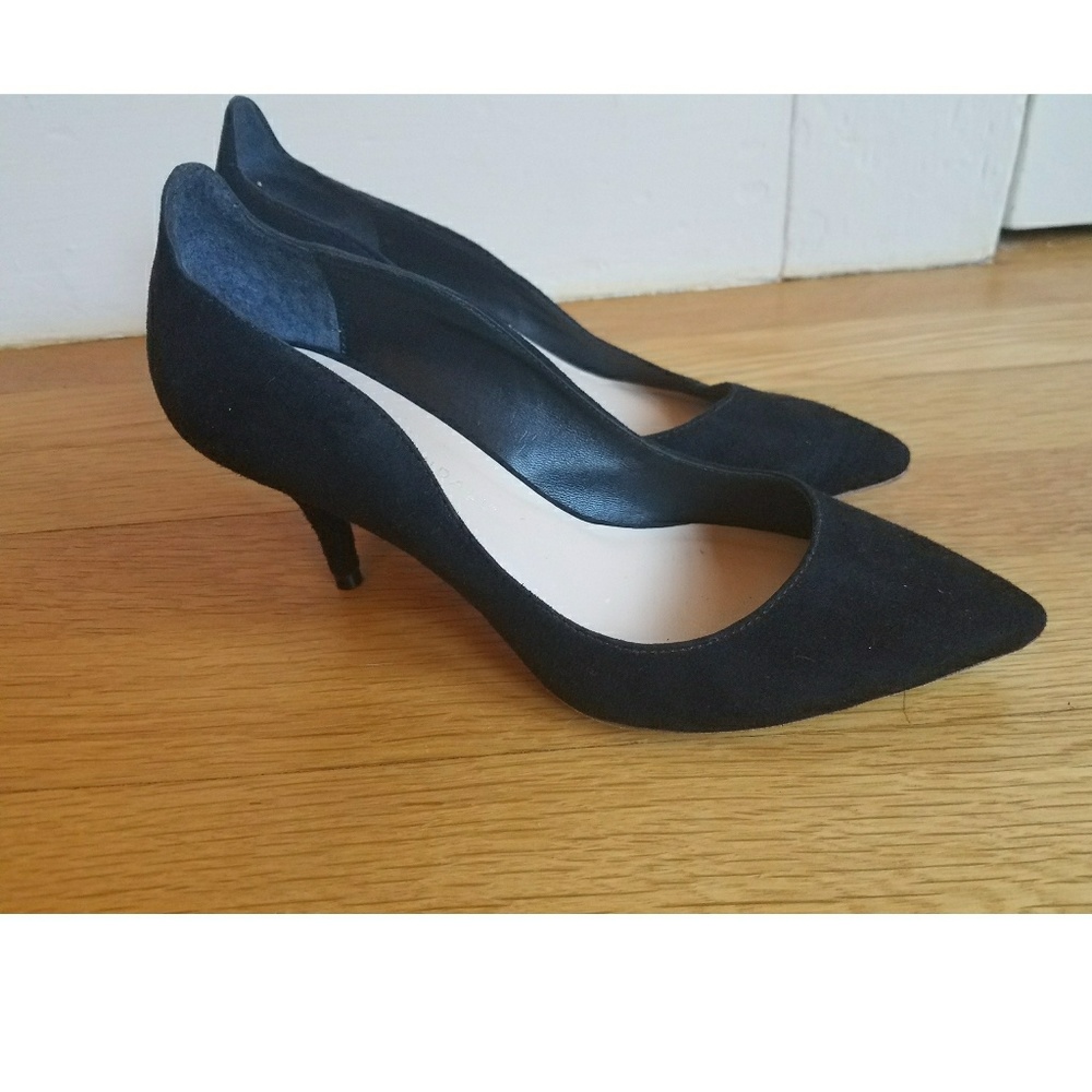 *SOLD* Loeffler Randall Black Suede Pumps